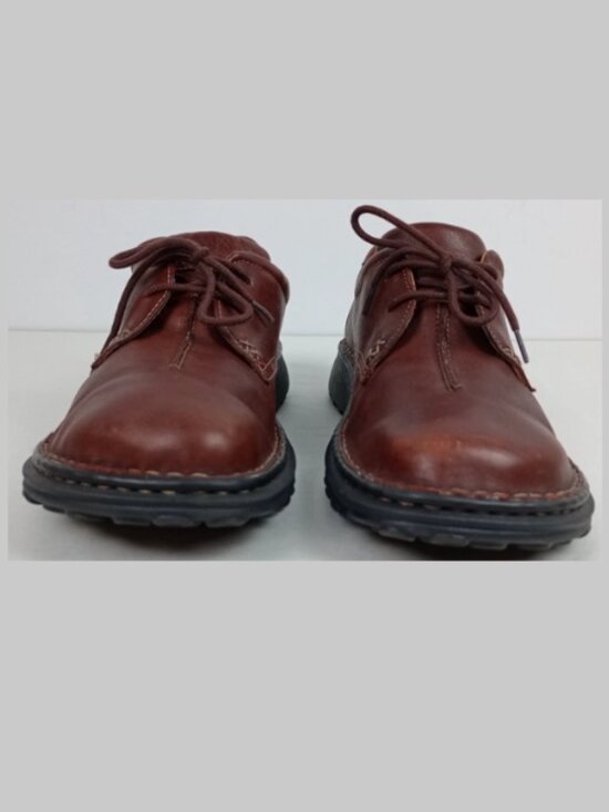 Clarks Nature II Mens 11M Brown Oxford Round Toe Lace up Leather Dress Shoes main image 6